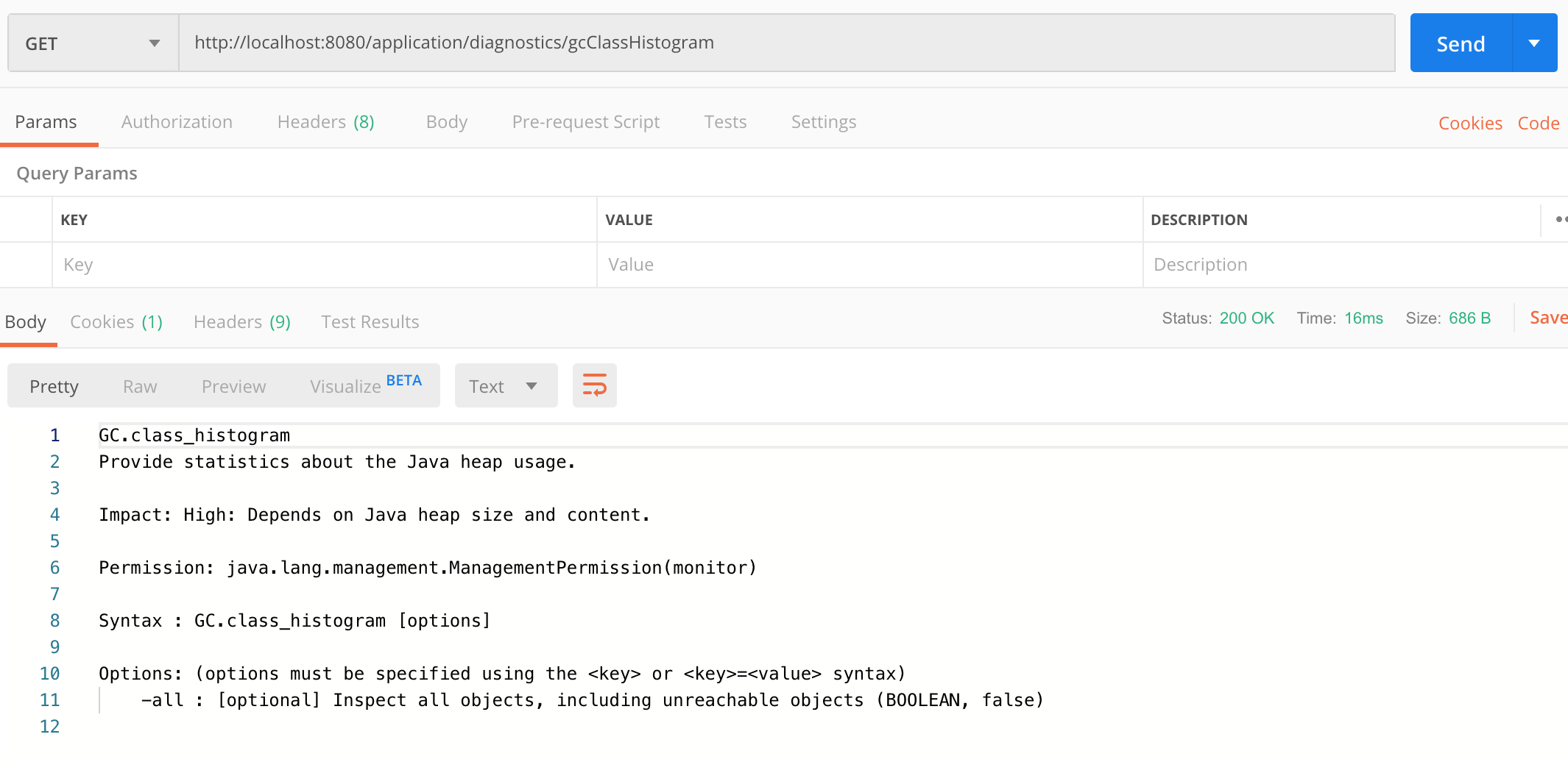 springboot Add support for Diagnostic MBean in actuator