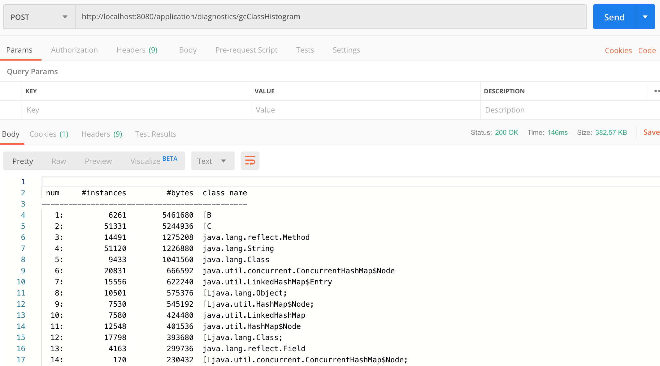 springboot Add support for Diagnostic MBean in actuator