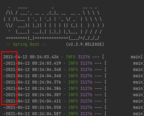 SpringBoot logging.pattern.console Special phenomenon